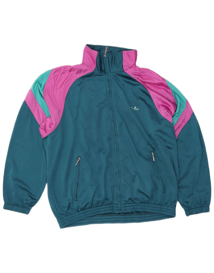 Ellesse Γυναικεία αθλητική φόρμα Top Jacket UK 20 2XL Green Colourblock Polyester