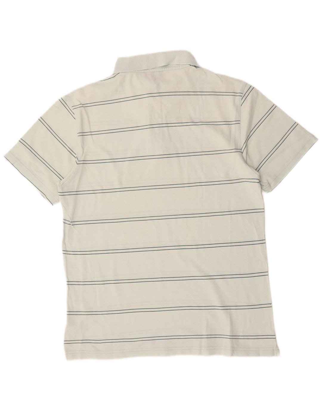 Ανδρικό πουκάμισο πόλο ASICS Βαμβακερό μεσαίο λευκό ριγέ