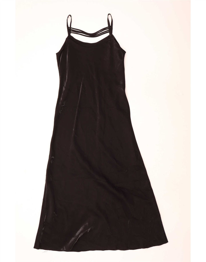 Just Elegance Γυναικείο Αμάνικο Maxi Φόρεμα UK 16 Large μαύρο πολυεστέρα