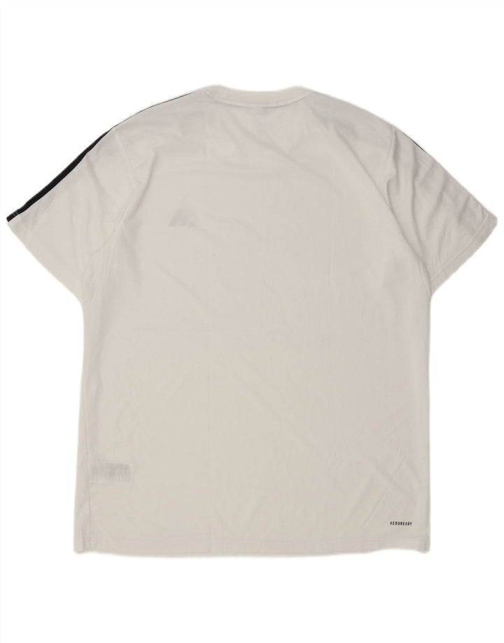 Adidas Ανδρικό T-Shirt Aeroready Top XL Λευκό Πολυεστέρας