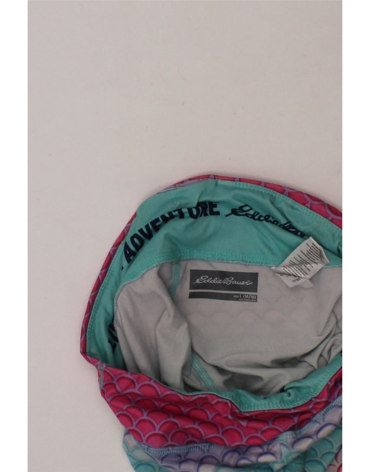 EDDIE BAUER Girls Leggings 14-15 Years Large  Multicoloured Striped Vintage Eddie Bauer and Second-Hand Eddie Bauer from Messina Hembry 