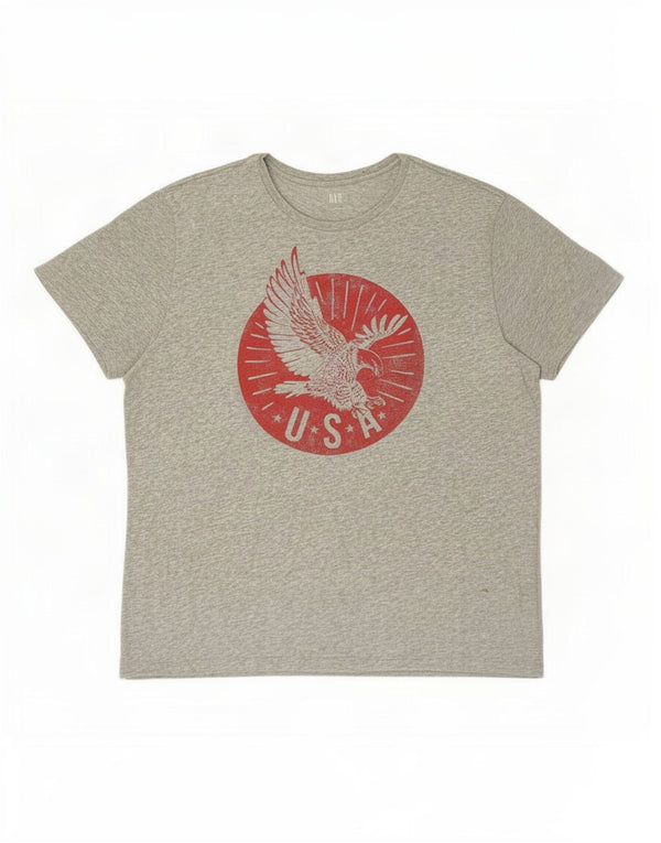 Ανδρικό T-Shirt Gap Graphic Top XL Γκρι βαμβακερό
