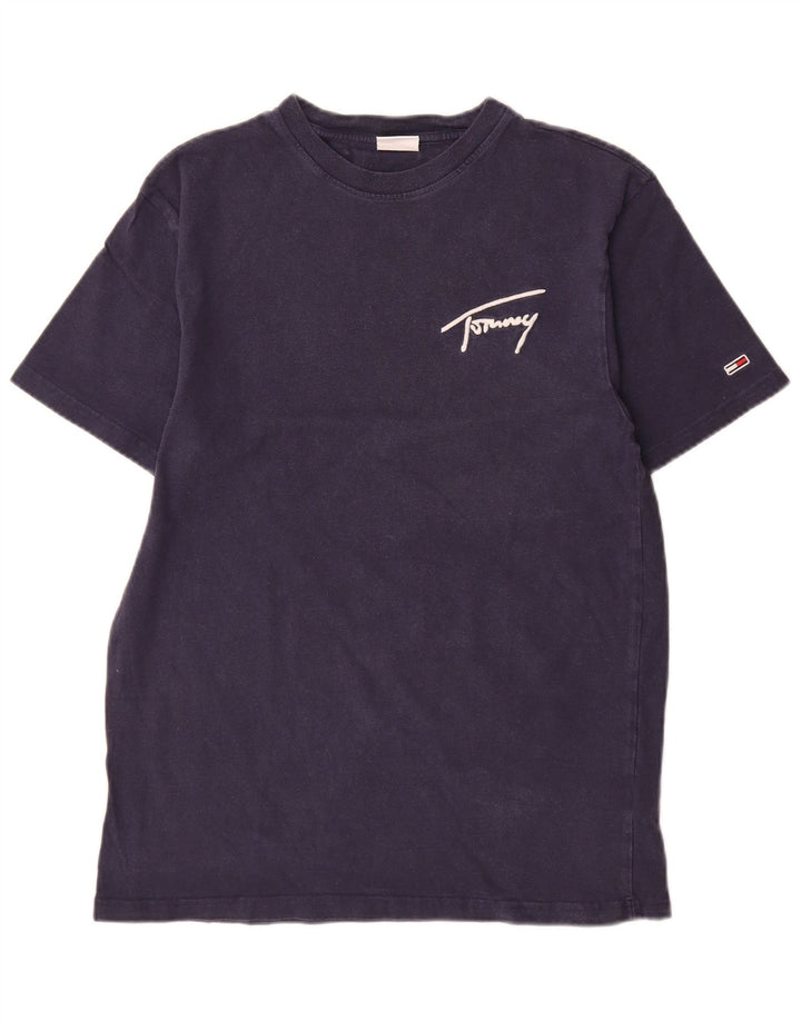 Ανδρικό γραφικό μπλουζάκι Tommy Hilfiger, μεσαίο ναυτικό, βαμβακερό
