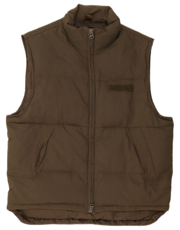 Wrangler Mens Padded Gilet UK 40 Large Khaki