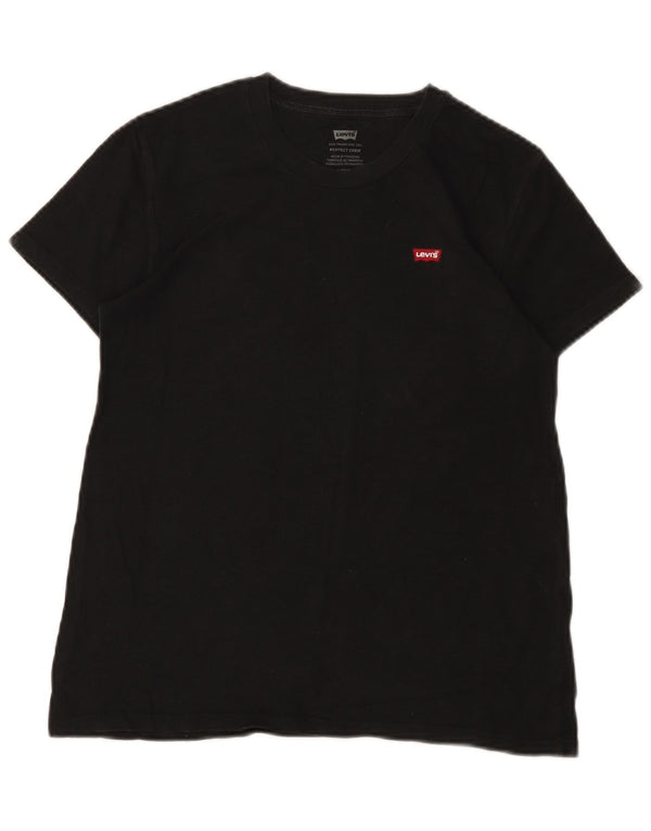 Levi's Womens Perfect Crew T-Shirt Top UK 6 XS Black