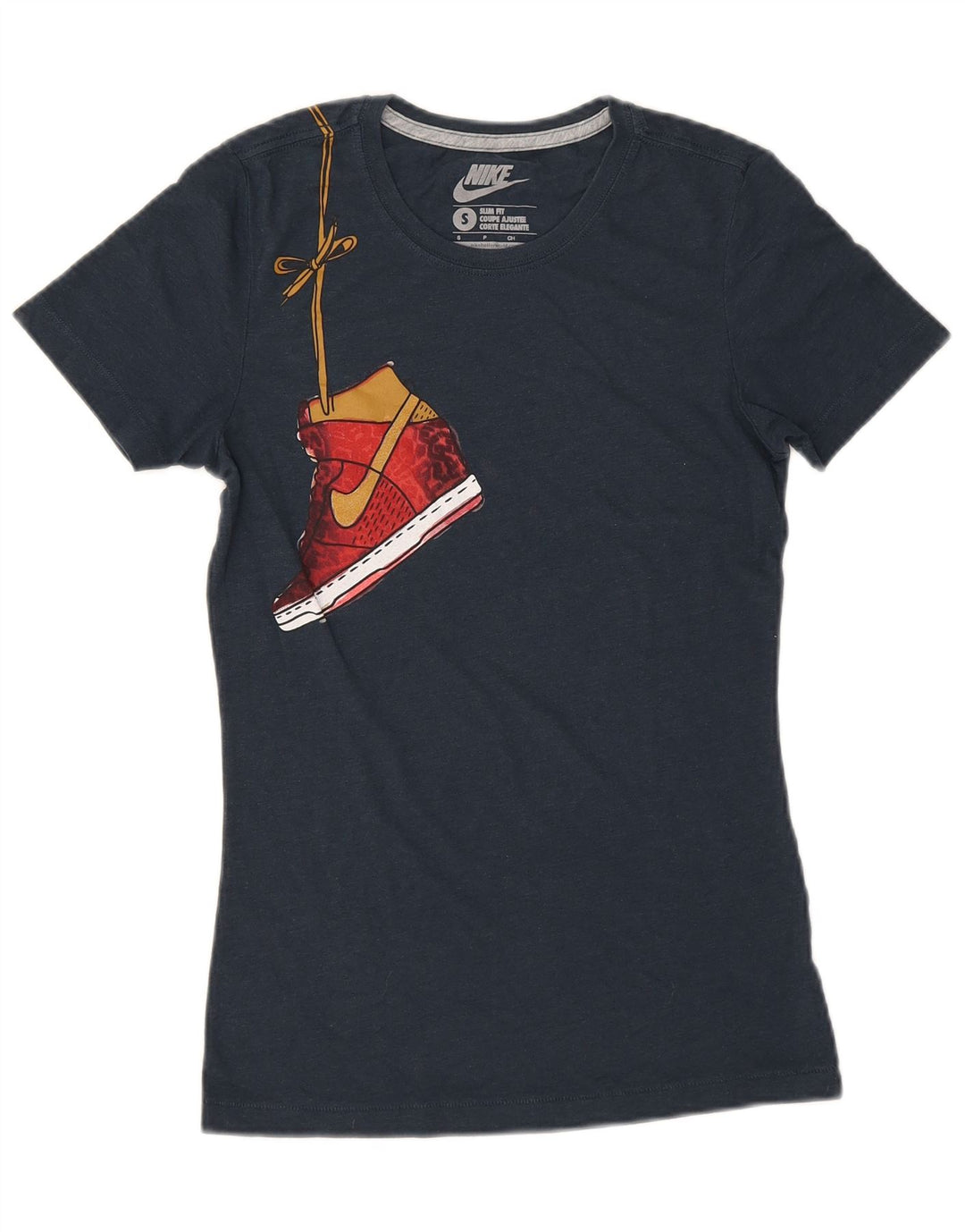 Ανδρικό μπλουζάκι Nike Slim Fit με γραφικό μπλουζάκι Nike Small Navy Blue