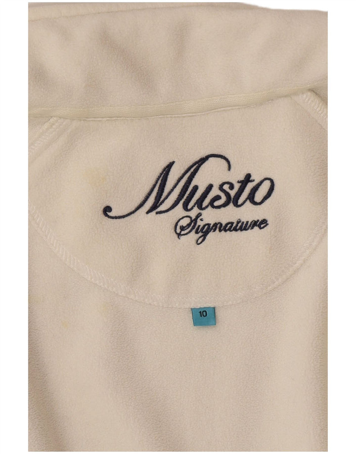 Musto Γυναικείο Fleece Jacket UK 10 Small White Polyester