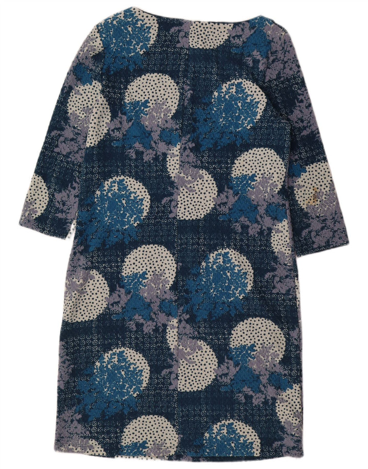 White Stuff Γυναικείο Φόρεμα 3/4 Sleeve Shift UK 12 Medium Navy Blue Floral
