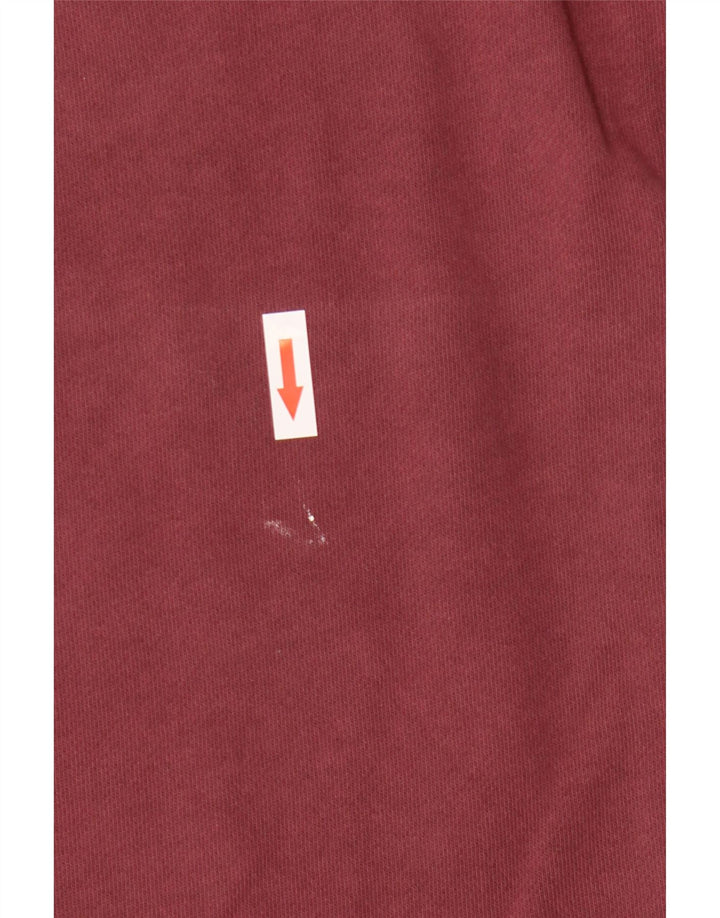 White Stuff Ανδρικό Φούτερ Jumper Μεγάλο Βουργουνδί Βαμβακερό