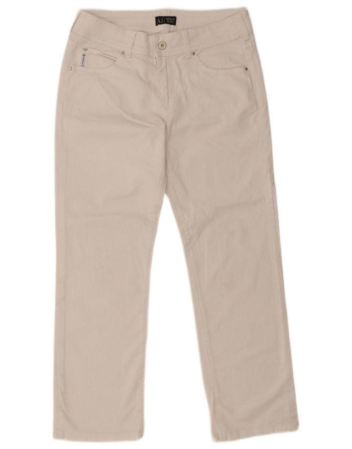 Armani Jeans Γυναικείο Straight Jeans W29 L27 Λευκό
