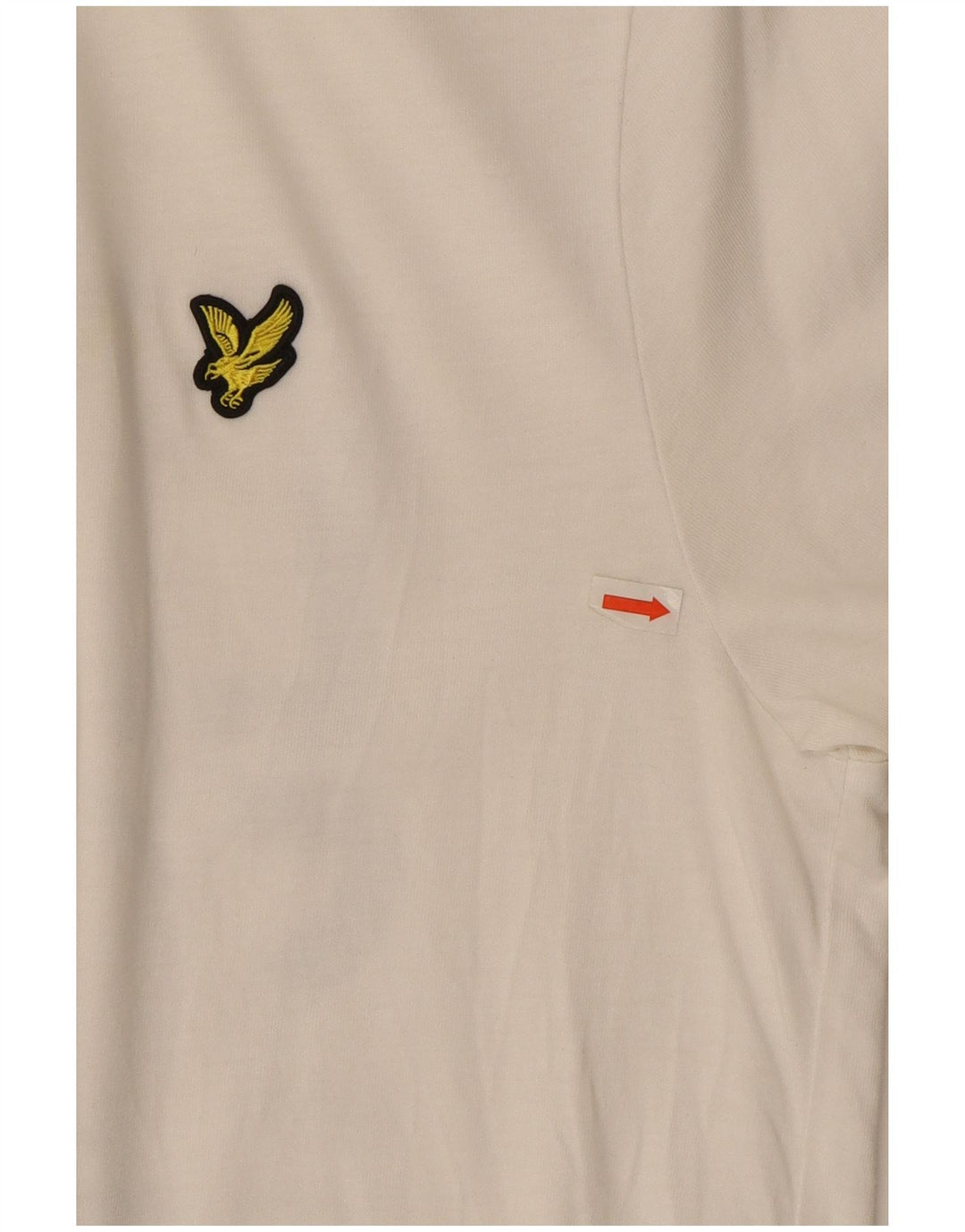 Lyle & Scott Ανδρικό γραφικό T-Shirt Top Μεσαίο λευκό βαμβακερό