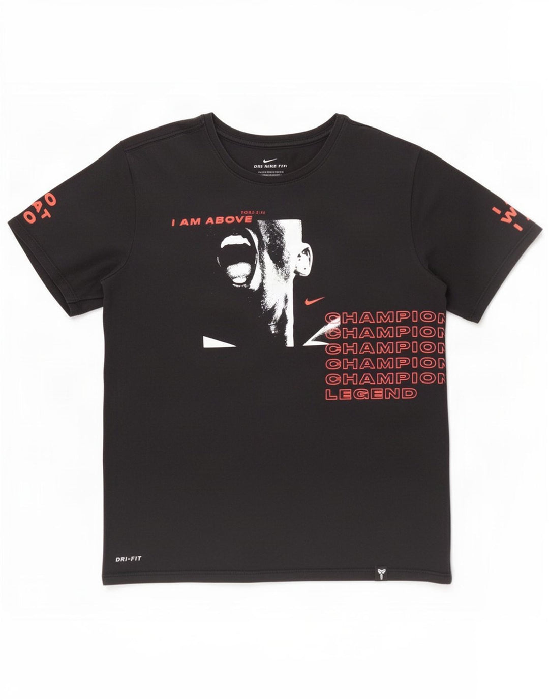 Ανδρικό γραφικό T-shirt Nike Dri Fit, μεσαίο μαύρο