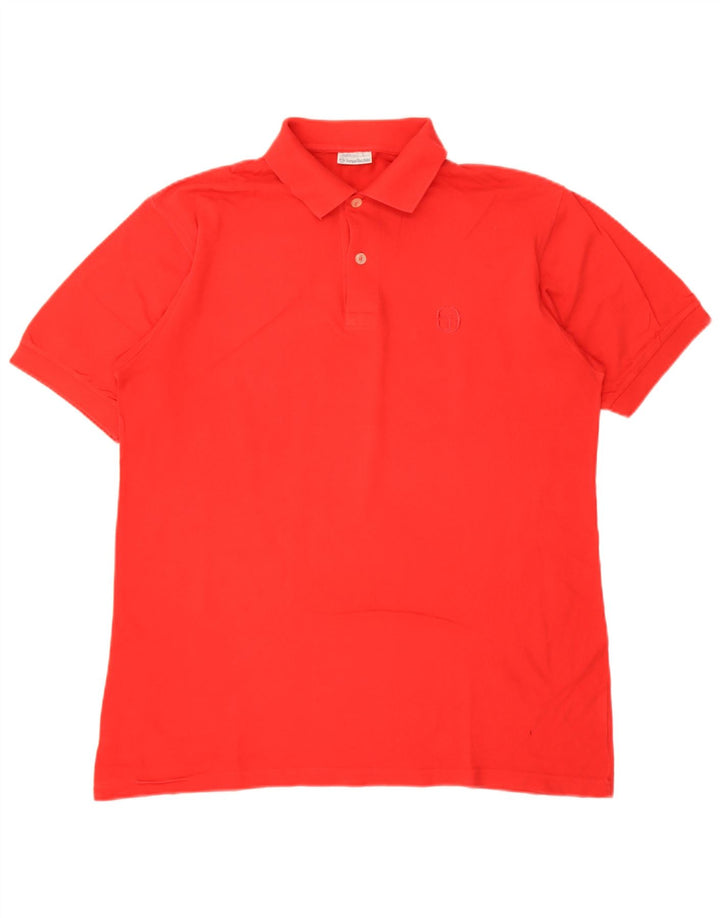 Sergio Tacchini Ανδρικό Πόλο Μπλουζάκι μεγάλο κόκκινο βαμβακερό