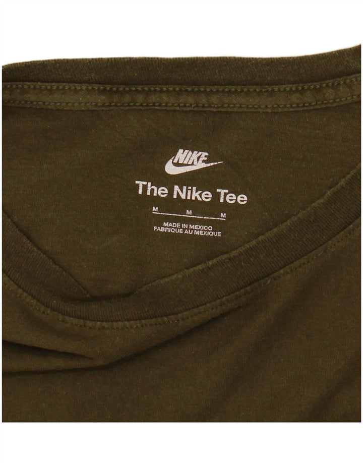 Ανδρικό μπλουζάκι NIKE με μακρυμάνικο μεσαίο χακί