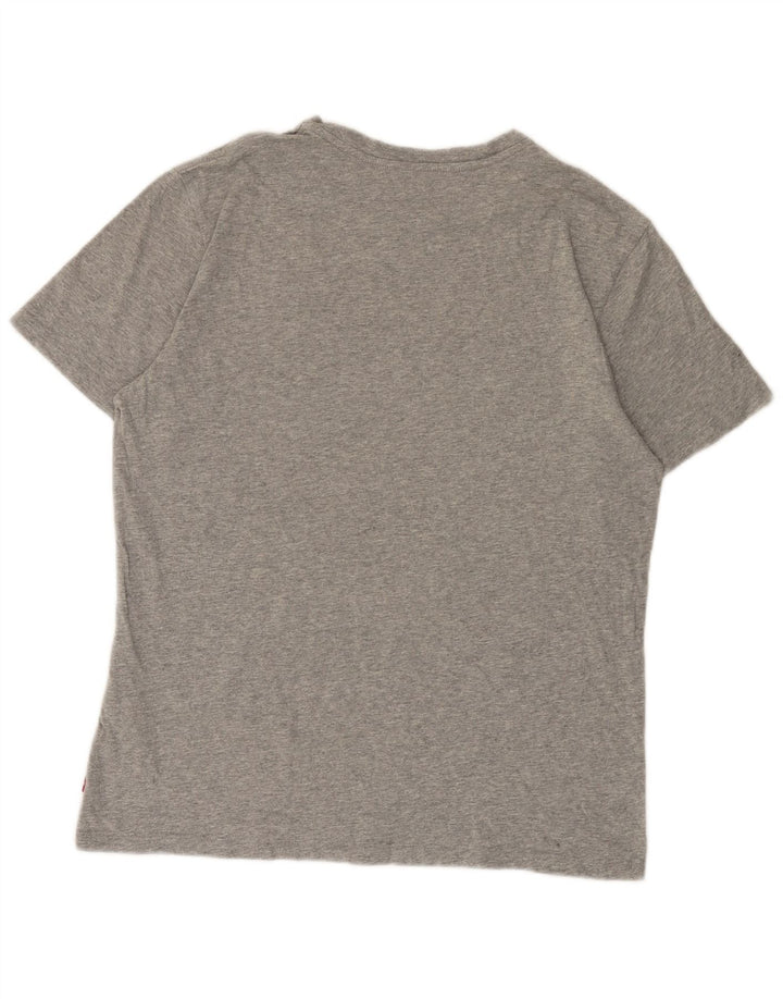 Ανδρικό γραφικό T-Shirt Levi's Top Large Grey Flecked Cotton