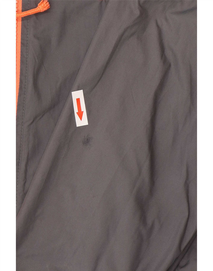 Nike γυναικείο μπουφάν βροχής με κουκούλα UK 10 Small Grey Polyester Sports