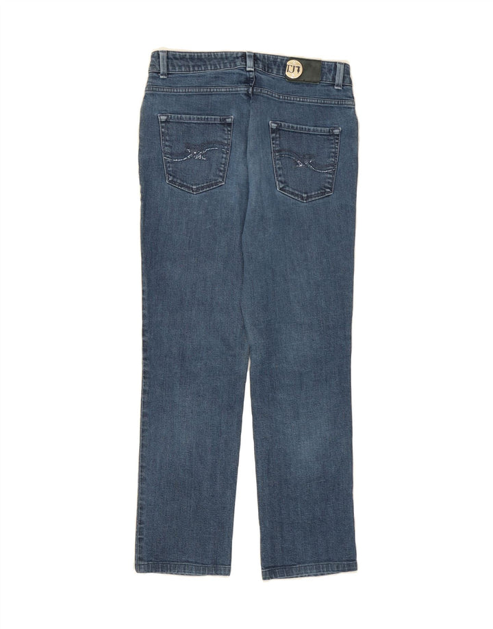 TRUSSARDI Womens Straight Jeans W29 L29 Blue Cotton Vintage Trussardi and Second-Hand Trussardi from Messina Hembry 