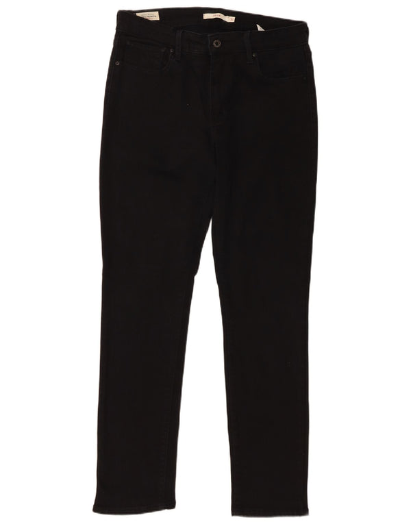 Levi's Womens 712 Slim Jeans W31 L30 Μαύρο βαμβακερό