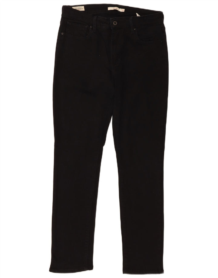 Levi's Womens 712 Slim Jeans W31 L30 Μαύρο βαμβακερό