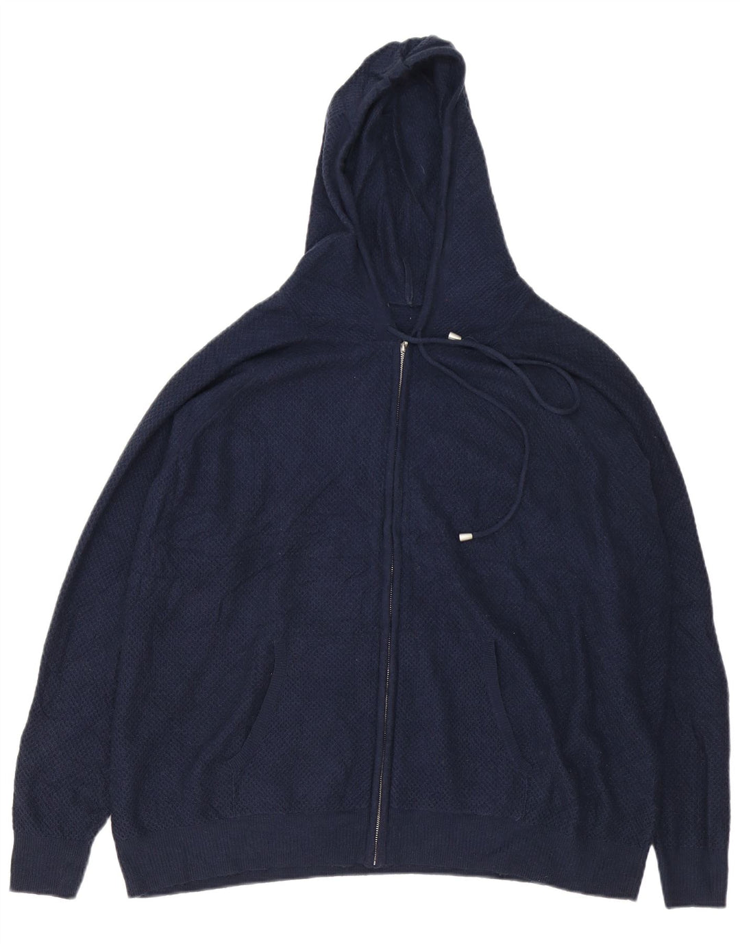 Ανδρικό πουλόβερ με φερμουάρ Marks & Spencer XL Navy Blue Viscose