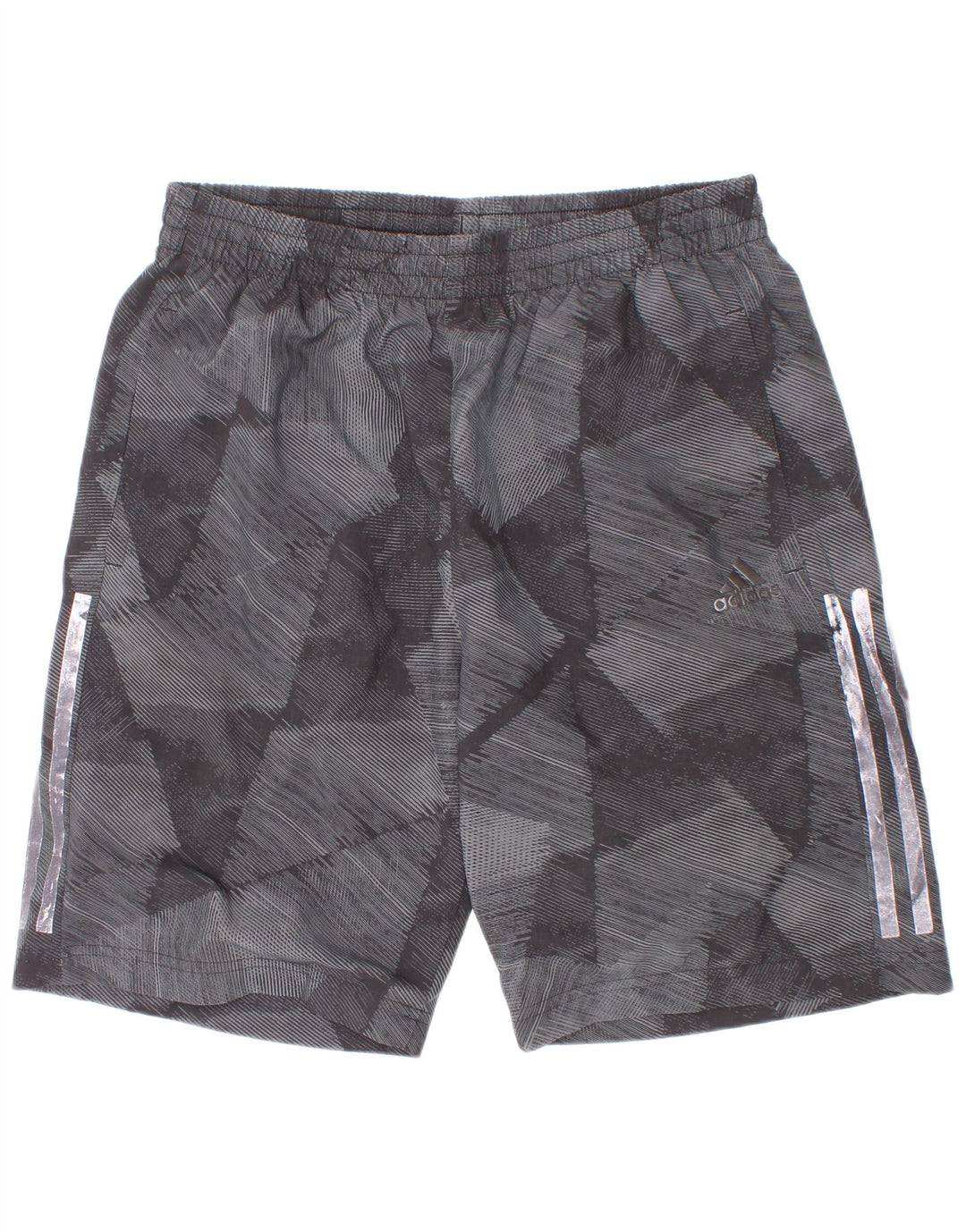 Adidas Boys Climalite σορτς 13-14 ετών Γκρι γεωμετρικός πολυεστέρας