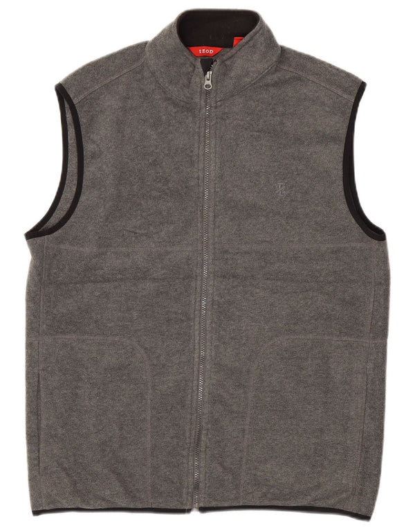 IZOD Mens Fleece Gilet UK 38 Medium Grey Polyester