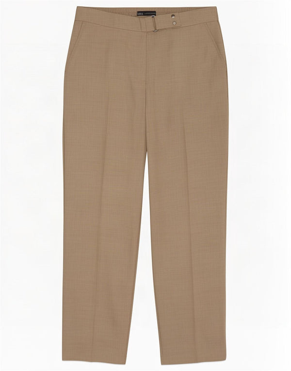 Marks & Spencer Γυναικείο ίσιο παντελόνι UK 12 Medium W30 L28 Beige