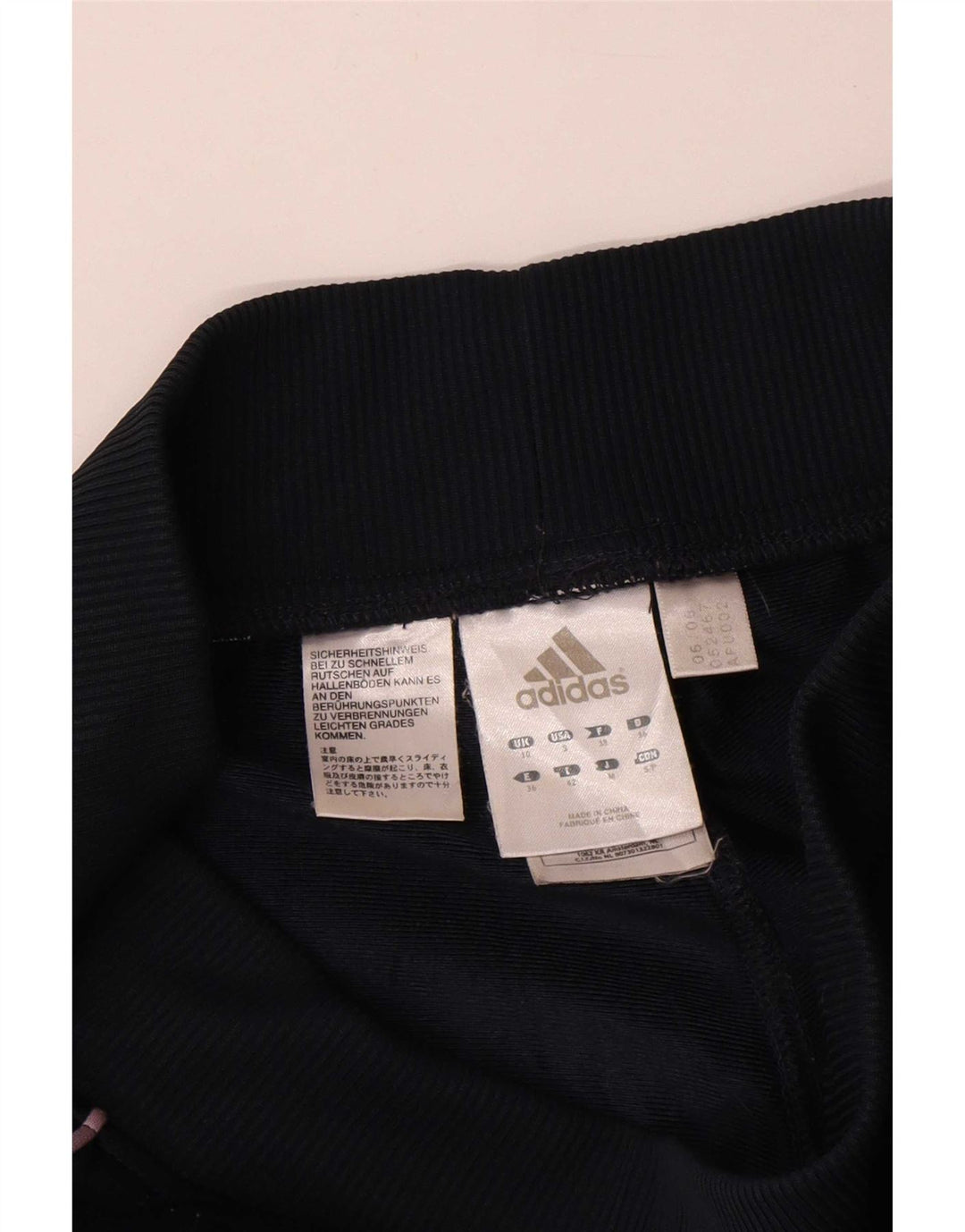 Γυναικεία αθλητική φόρμα Adidas Παντελόνι UK 10 Small Black Polyester