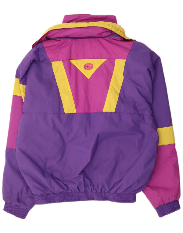 Vintage Ανδρικό Μπουφάν σκι IT 54 XL Purple Colourblock Polyamide