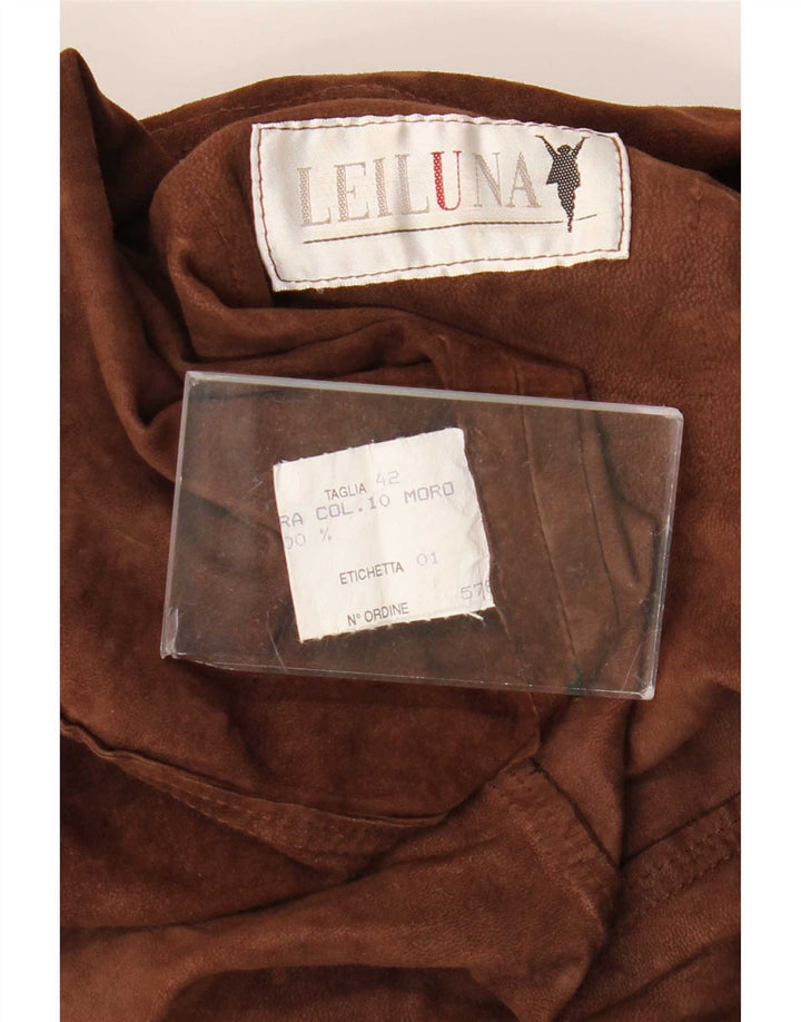 Vintage Γυναικείο Suede Πουκάμισο IT 42 Μεσαίο Καφέ