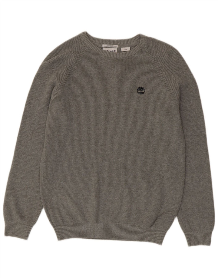 Ανδρικό πουλόβερ Timberland Crew Neck Jumper Μεσαίο Γκρι βαμβακερό