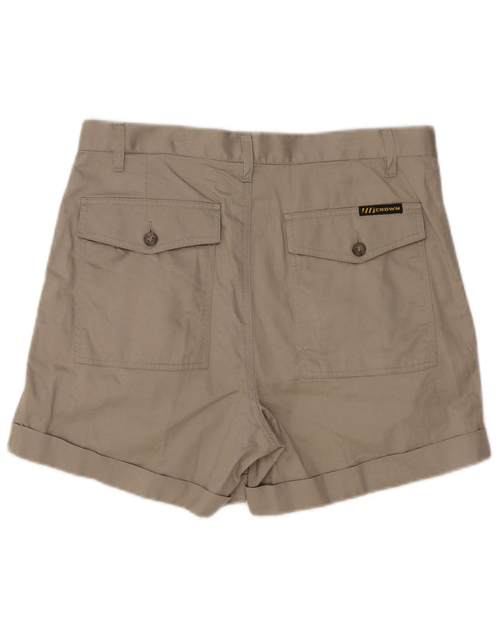 CROWN Ανδρικό σορτς Chino IT 48 Medium W32 Μπεζ βαμβακερό