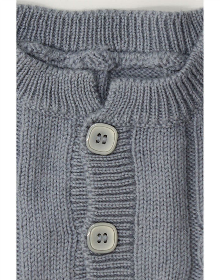 Vintage ανδρικό πουλόβερ με λαιμόκοψη XL μπλε