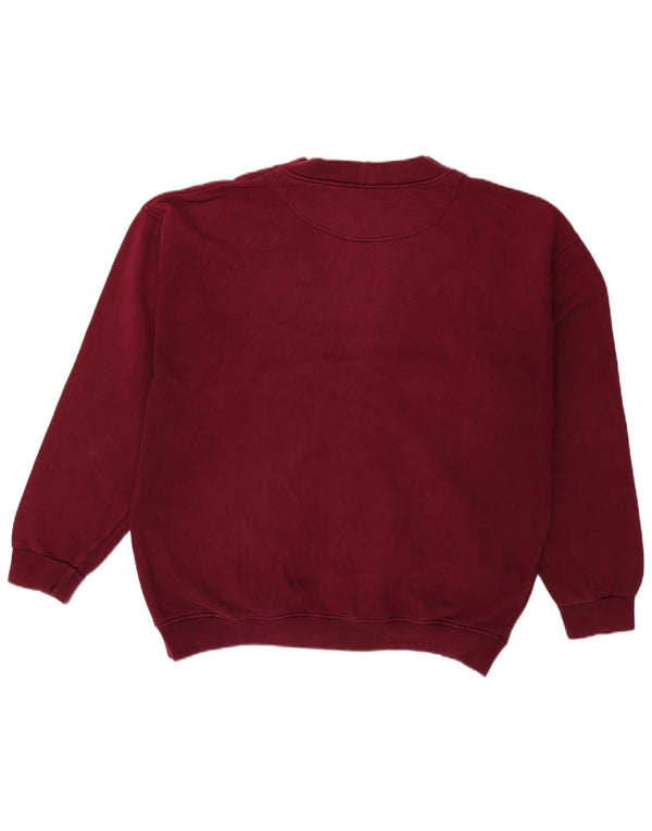 Ανδρική ζακέτα Benetton XL Βαμβακερό μπορντό