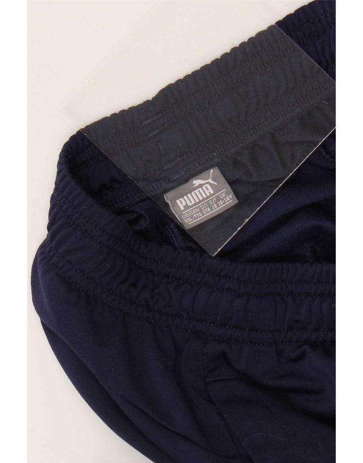 Puma Boys αθλητική φόρμα παντελόνι Joggers 15-16 ετών Navy Blue Polyester