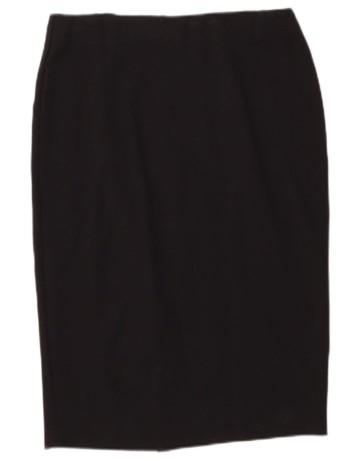 Marks & Spencer Γυναικεία Pencil Φούστα UK 12 Medium W34 Black Viscose