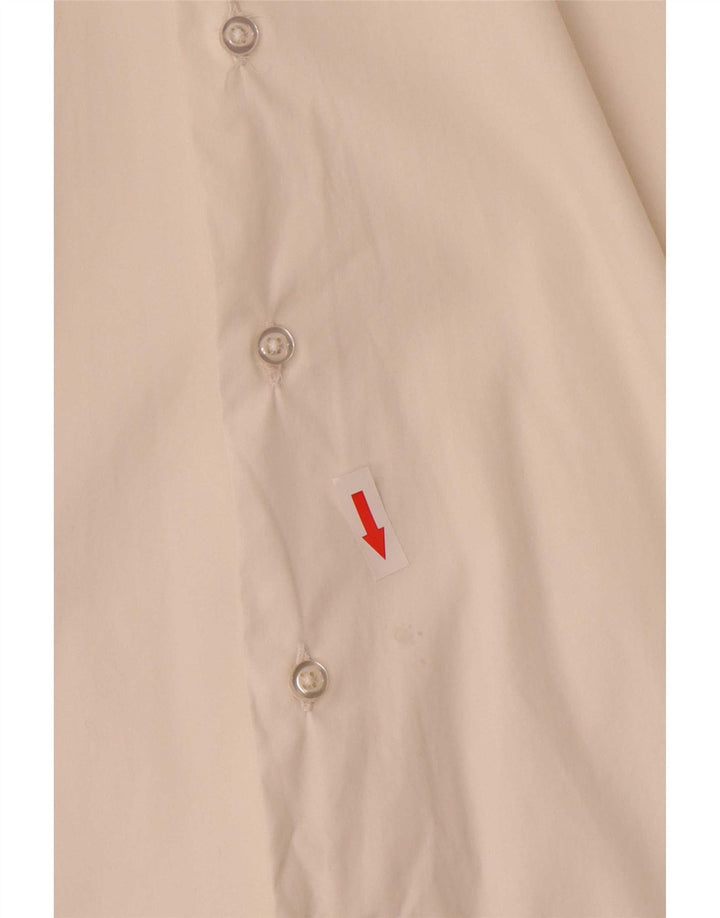 Zara Γυναικείο πουκάμισο Extra Slim Fit μεγάλο λευκό βαμβακερό