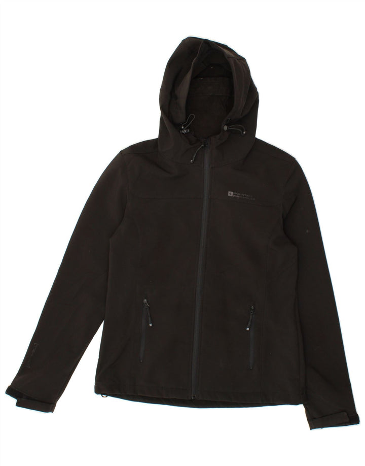 MOUNTAIN WAREHOUSE Womens Hooded Windbreaker Jacket UK 12 Medium Black Vintage Mountain Warehouse and Second-Hand Mountain Warehouse from Messina Hembry 
