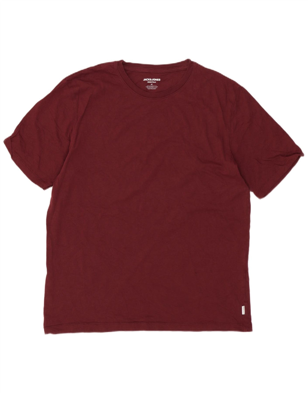 Jack & Jones Ανδρικό T-Shirt Top Medium Burgundy