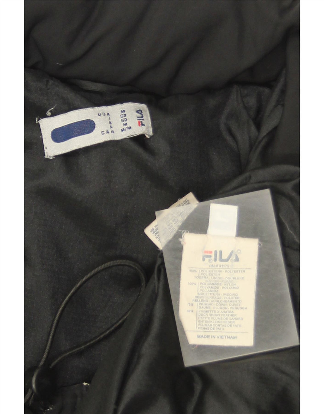 Fila Ανδρικό μπουφάν IT 50 Large Black Colourblock Πολυεστέρας