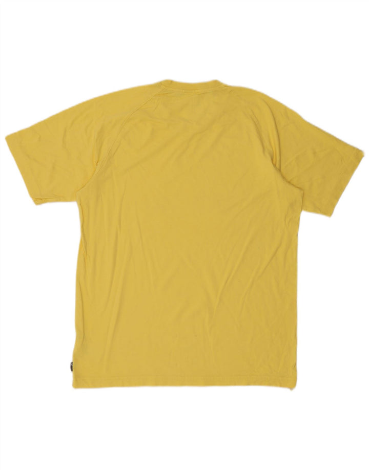 Ανδρικό γραφικό T-Shirt Adidas Top από μεσαίο κίτρινο βαμβάκι
