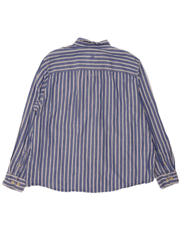 Ανδρικό πουκάμισο Fat Face 2XL Μπλε ριγέ βαμβακερό