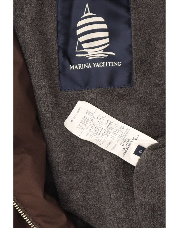 Marina Yachting Mens Utility Jacket IT 52 XL Brown Polyester