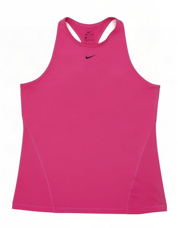 Γυναικείο γιλέκο Nike Dri Fit Top UK 14 Large Pink Polyester