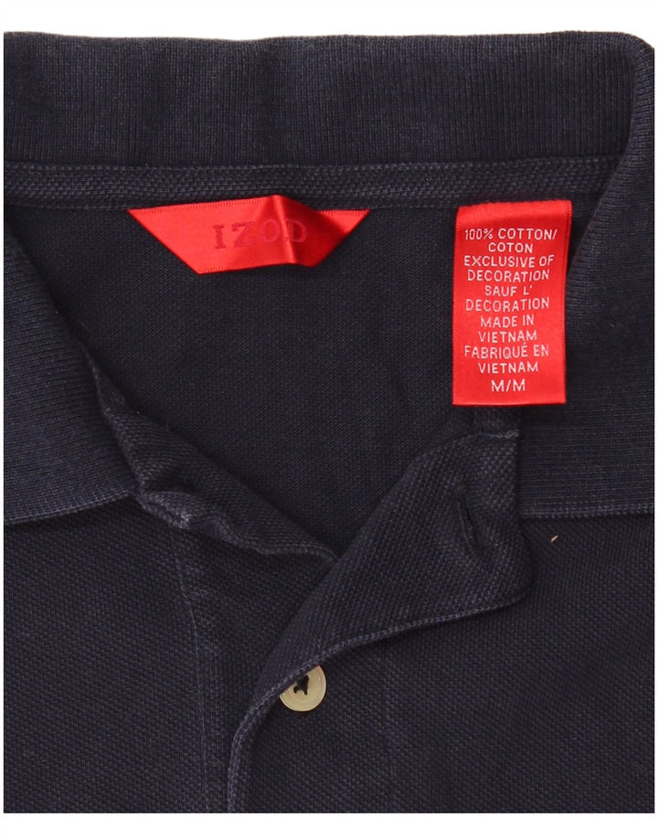 Ανδρικό μπλουζάκι πόλο IZOD από μεσαίο μπλε βαμβακερό