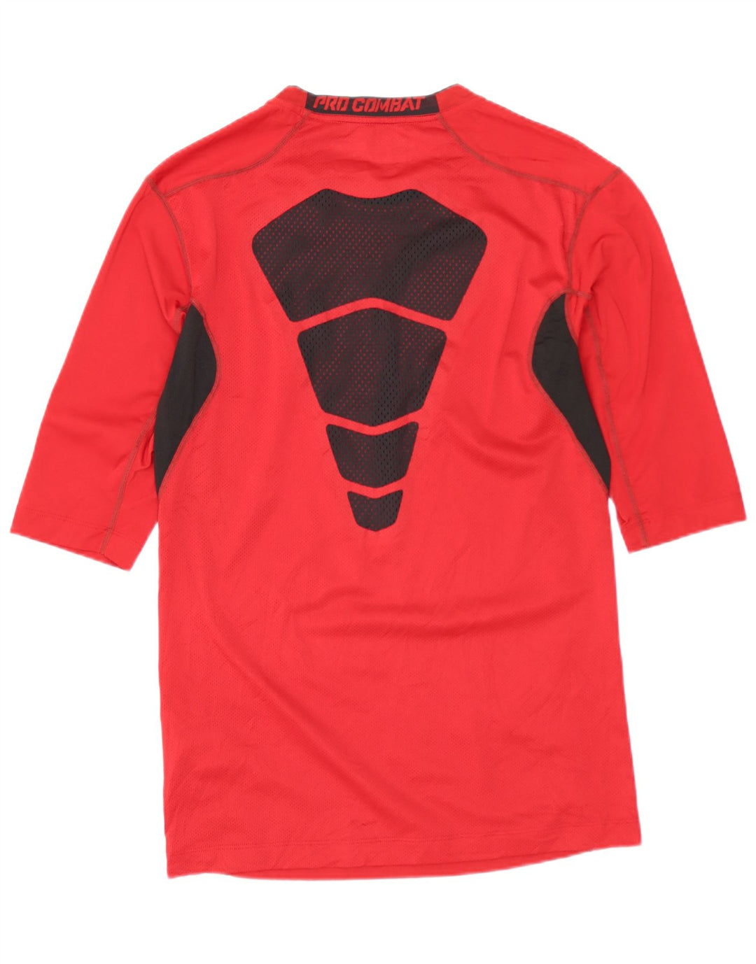 Γυναικείο γραφικό τοπ NIKE 3/4 μανίκι UK 14 μεγάλο κόκκινο χρώμα πολυεστέρα