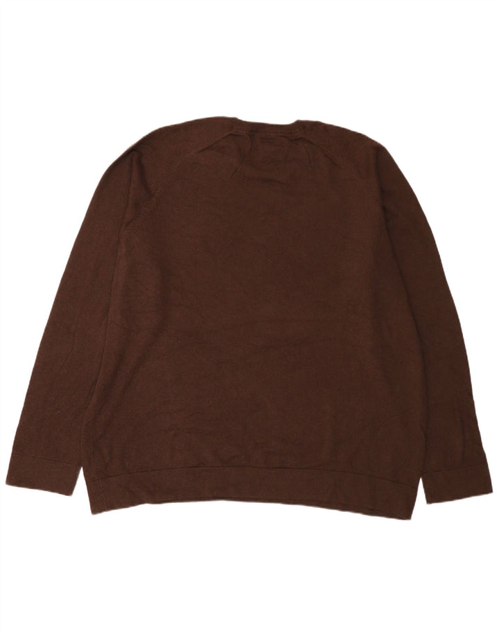 Ανδρικό πουλόβερ L.L.Bean Crew Neck Jumper 2XL Καφέ Βαμβακερό