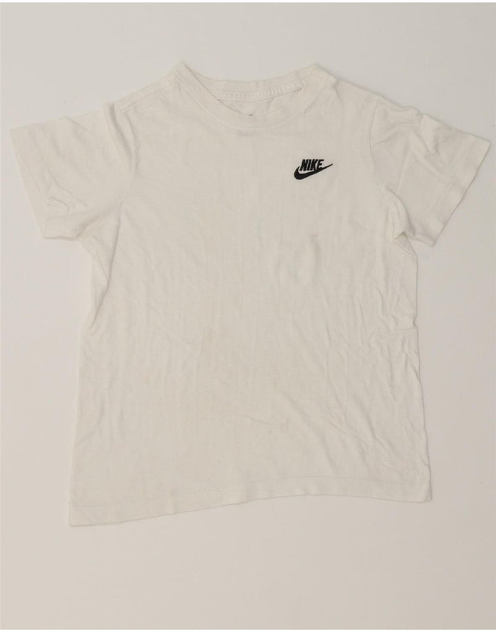NIKE Womens T-Shirt Top UK 10 Small White Vintage Nike and Second-Hand Nike from Messina Hembry 