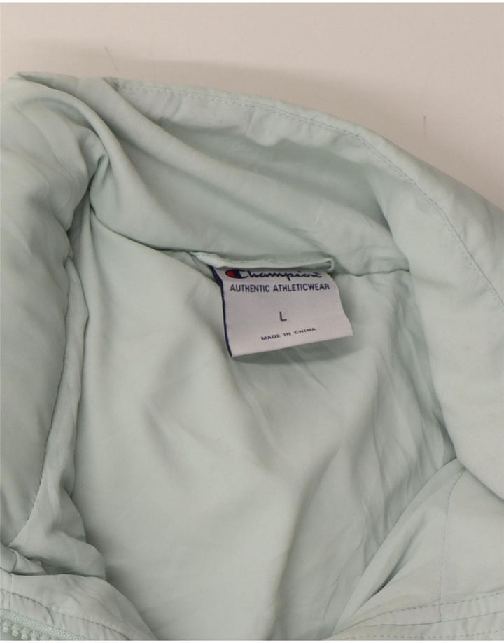 CHAMPION Mens Padded Jacket UK 40 Large Blue Polyester Vintage Champion and Second-Hand Champion from Messina Hembry 