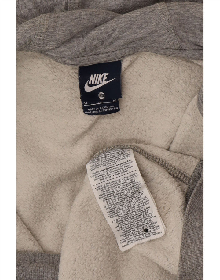 Ανδρικό πουλόβερ Nike με φερμουάρ με κουκούλα, βαμβακερό μεσαίο γκρι